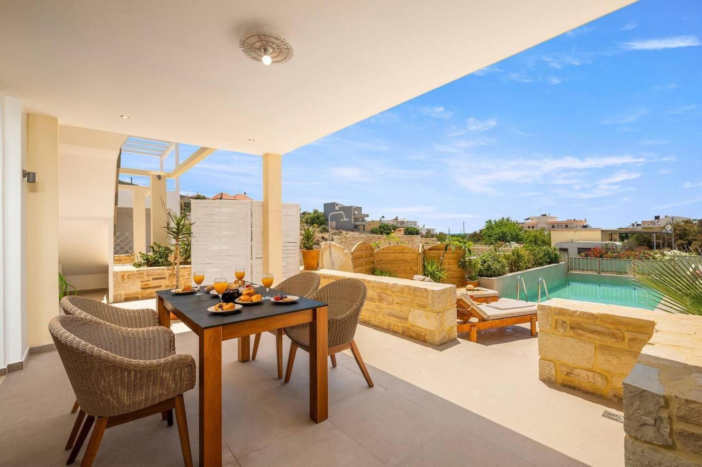 Ammokrinos Luxury Homes,150M From The Beach Kalamaki (Heraklion) Exterior foto