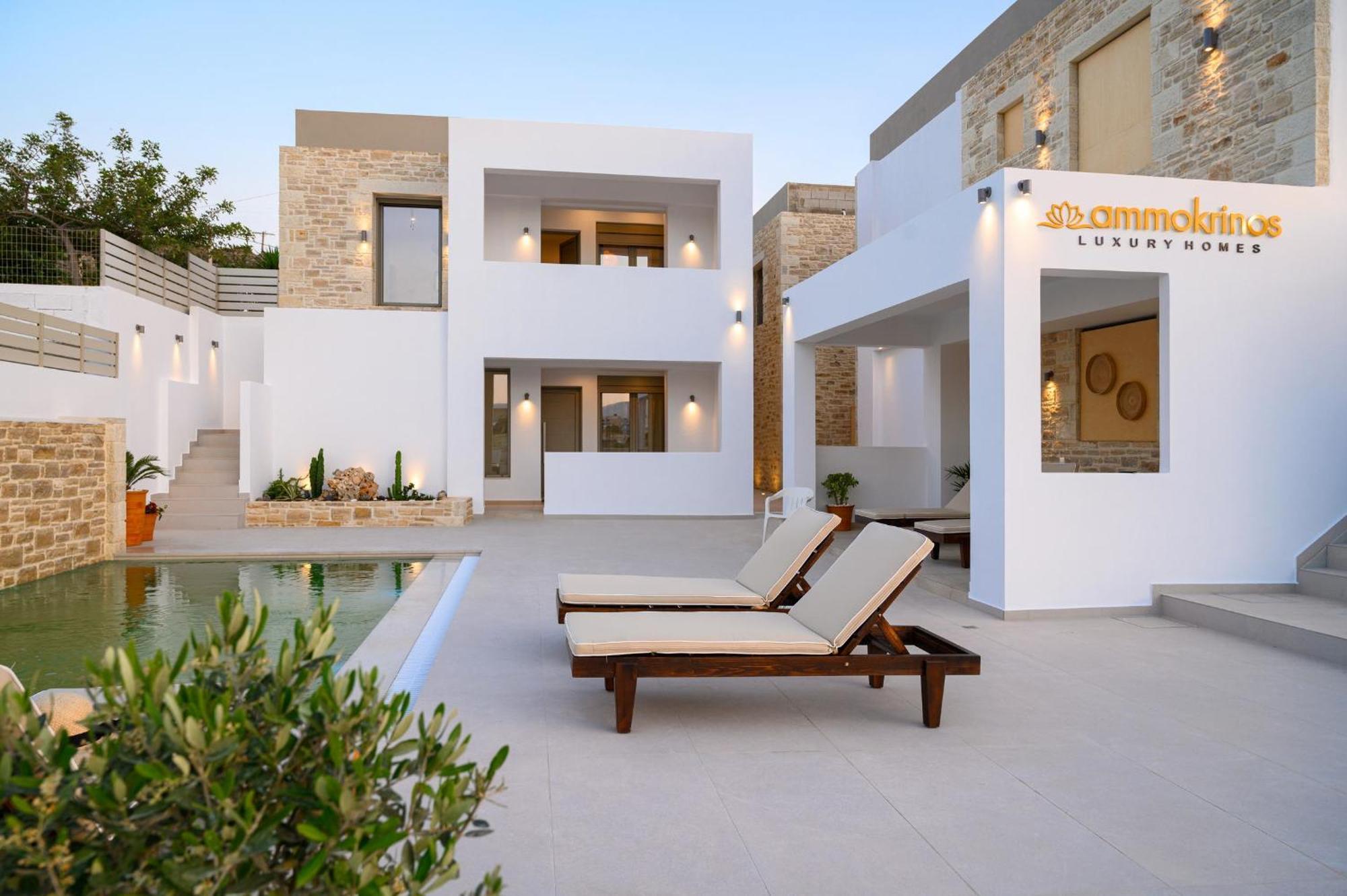 Ammokrinos Luxury Homes,150M From The Beach Kalamaki (Heraklion) Exterior foto
